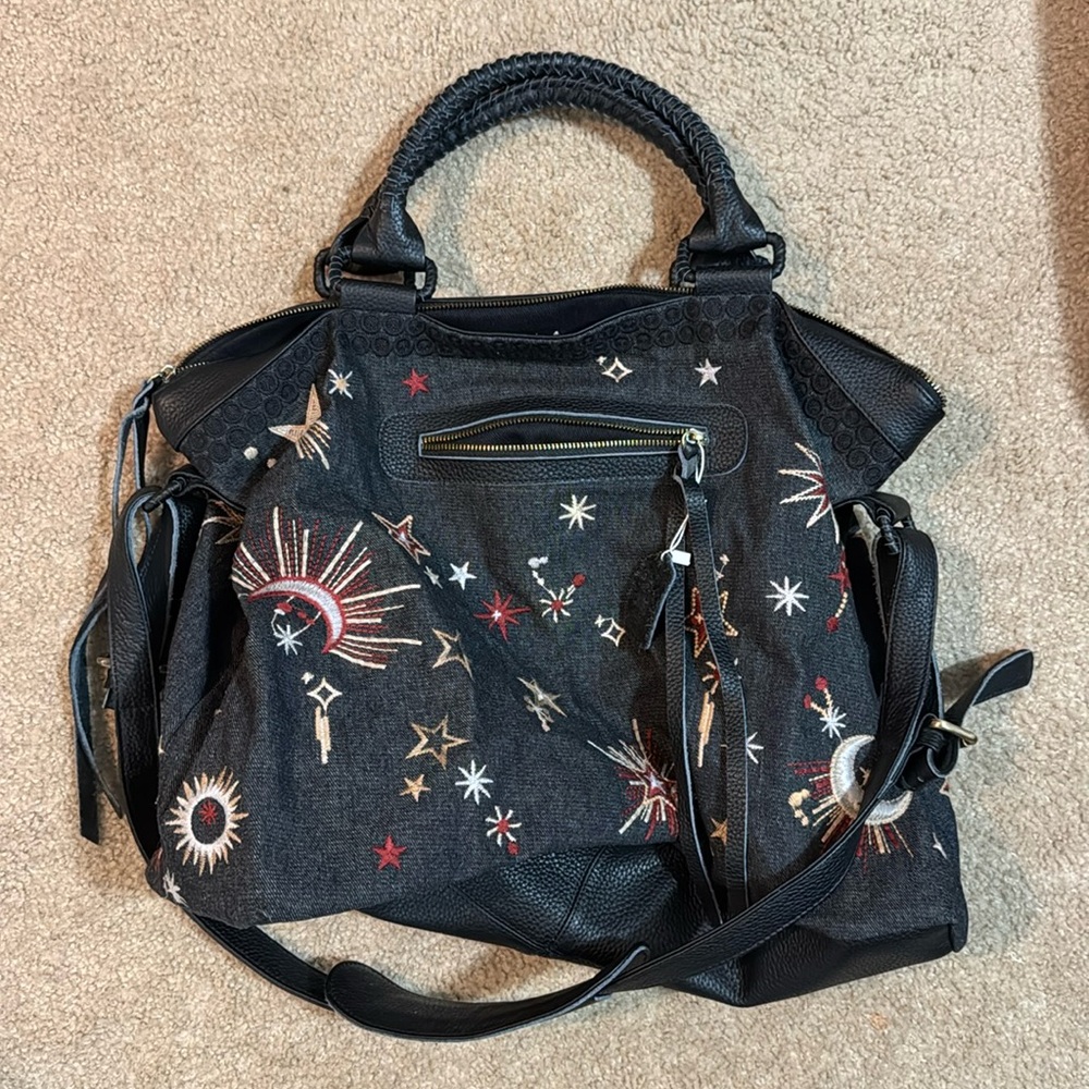 Johnny Was Workshop Embroidered Weekender
